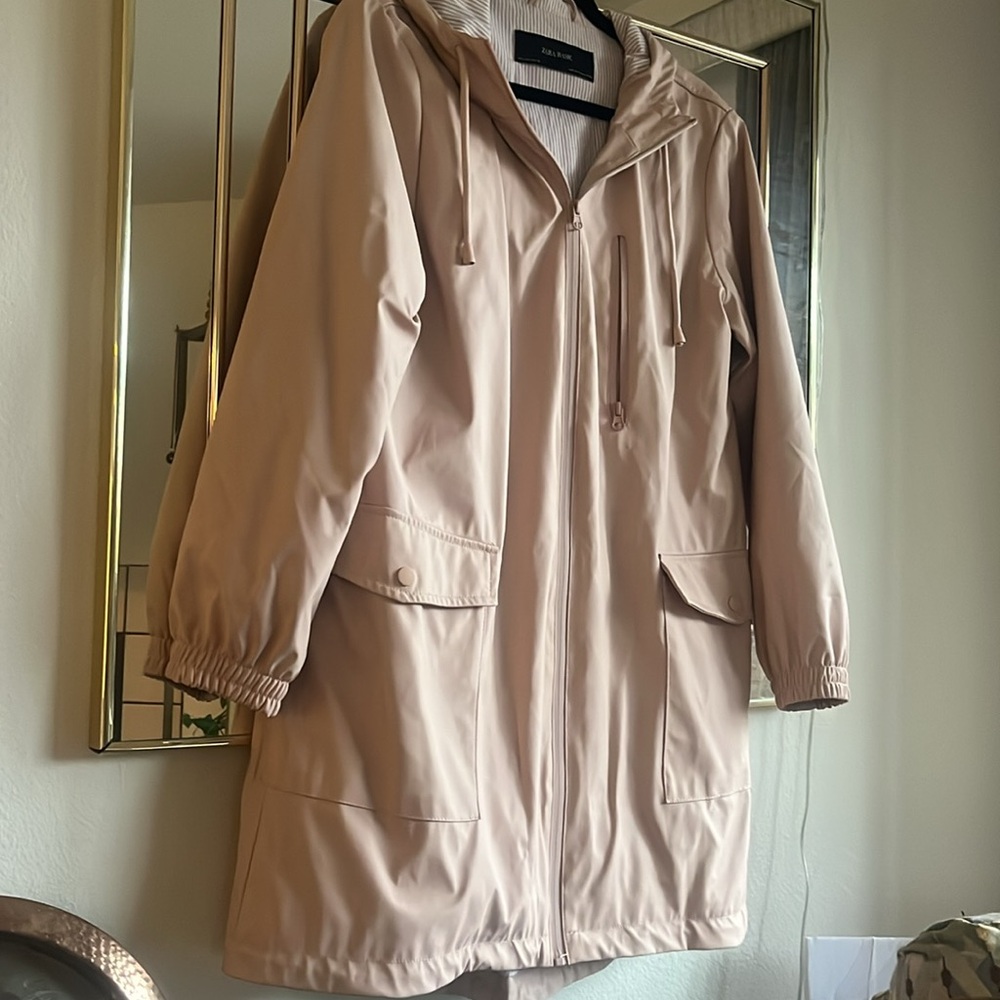 Zara Blush Pink Rain Jacket - Picture 2 of 6